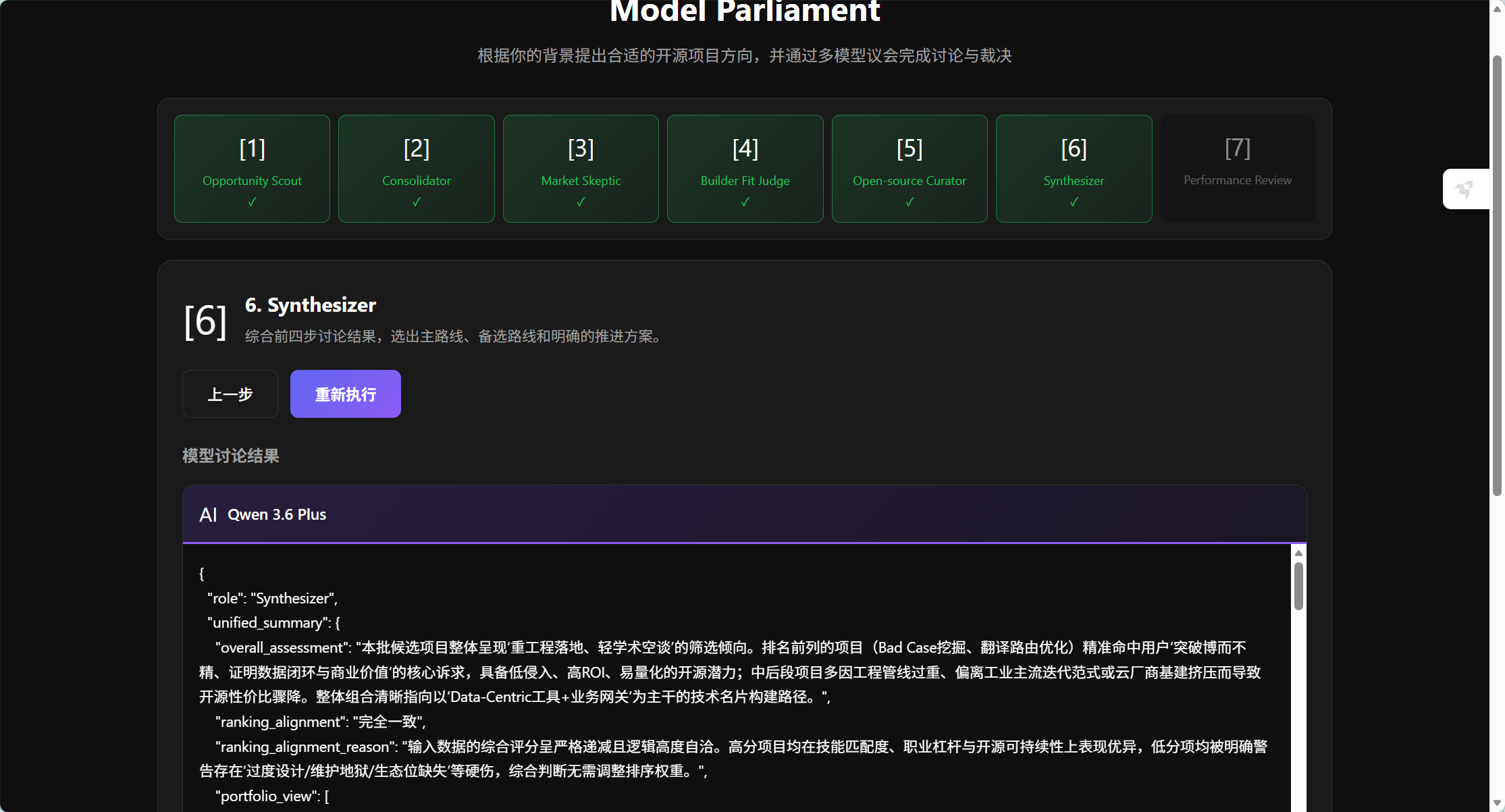 Project Parliament 的七步工作流